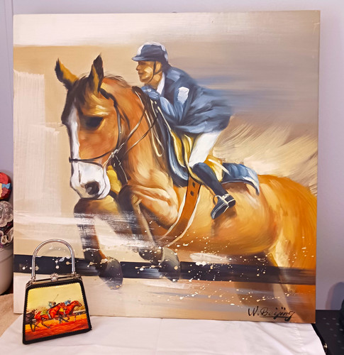 Beijing large signed canvas - beijing,